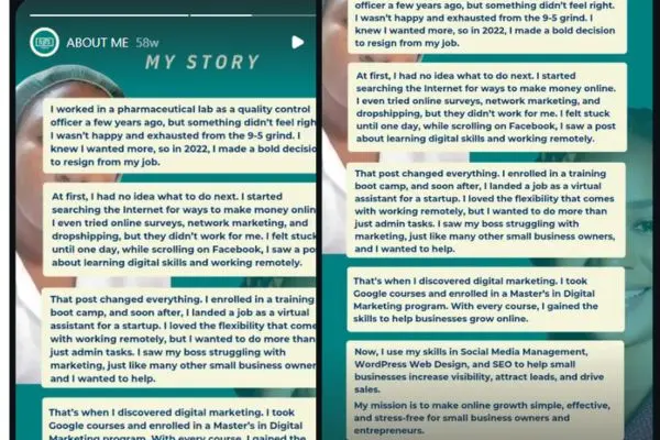 Tell your story post